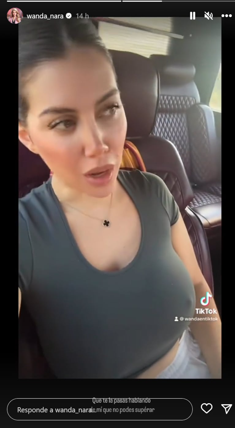 La picante reacción de Wanda Nara luego de que L-Gante confirmara su historia de amor: “No podés superar”