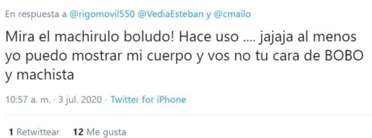 La picante respuesta de Cinthia Fernández a un seguidor que cuestionó su posible candidatura política: "Tranqui, nabo, puedo mostrar el culo y pensar a la vez"