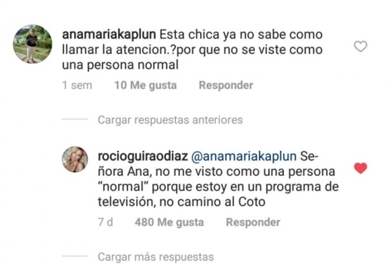 La picantísima respuesta de Rocío Guirao Díaz a una seguidora que criticó su look: "No me visto como una persona 'normal' porque estoy en un programa y no camino al súper"