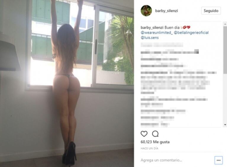La pícara explicación de Barby Silenzi en ShowMatch tras publicar una foto ultra hot en Instagram: "Me mudé hace poquito y estaba viendo la ventana y los vecinos"