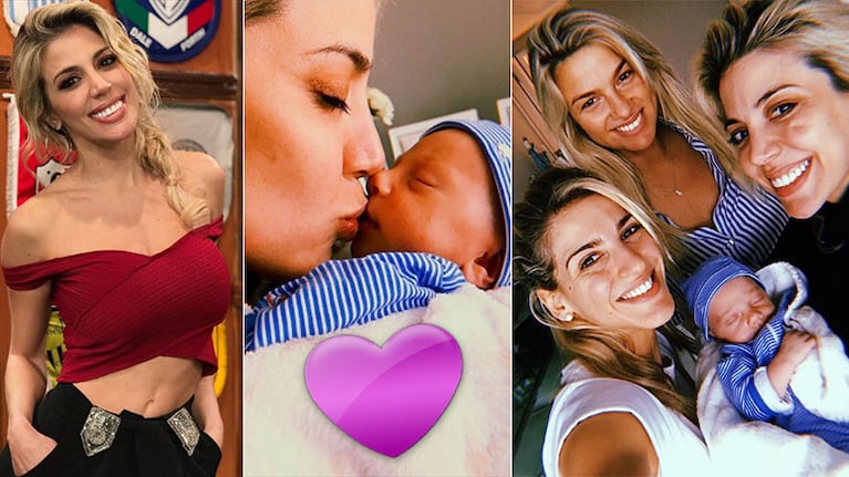 La pícara foto de Virginia Gallardo con Francisco, el hijo de Ailén Bechara: Hay chape con ojos cerrados