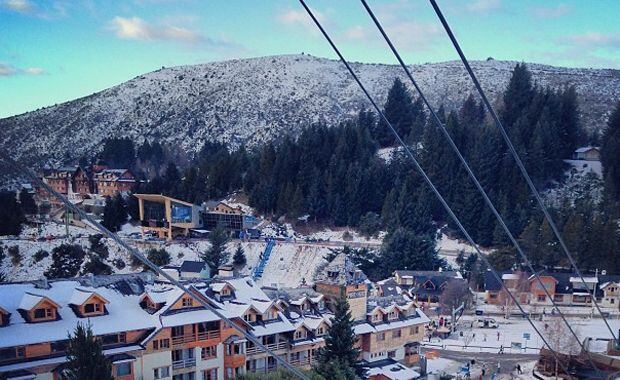 La postal de Bariloche que subió Zaira Nara (Foto: Twitter).