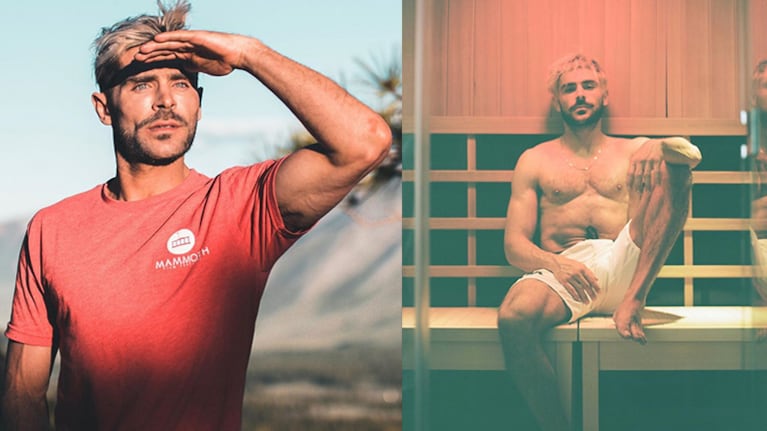 La postal de Zac en el sauna ya superó los tres millones de likes.