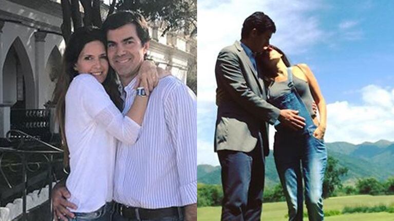 La postal romántica y maternal de Isabel Macedo con Juan Manuel Urtubey acariciando su pancita