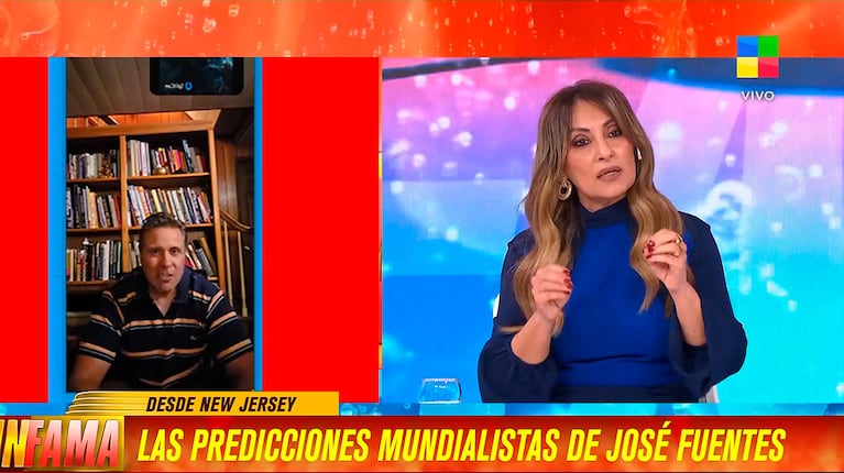 La predicción del vidente para Argentina vs. Inglaterra (captura de América TV)