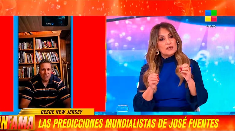 La predicción del vidente para Argentina vs. Inglaterra (captura de América TV)