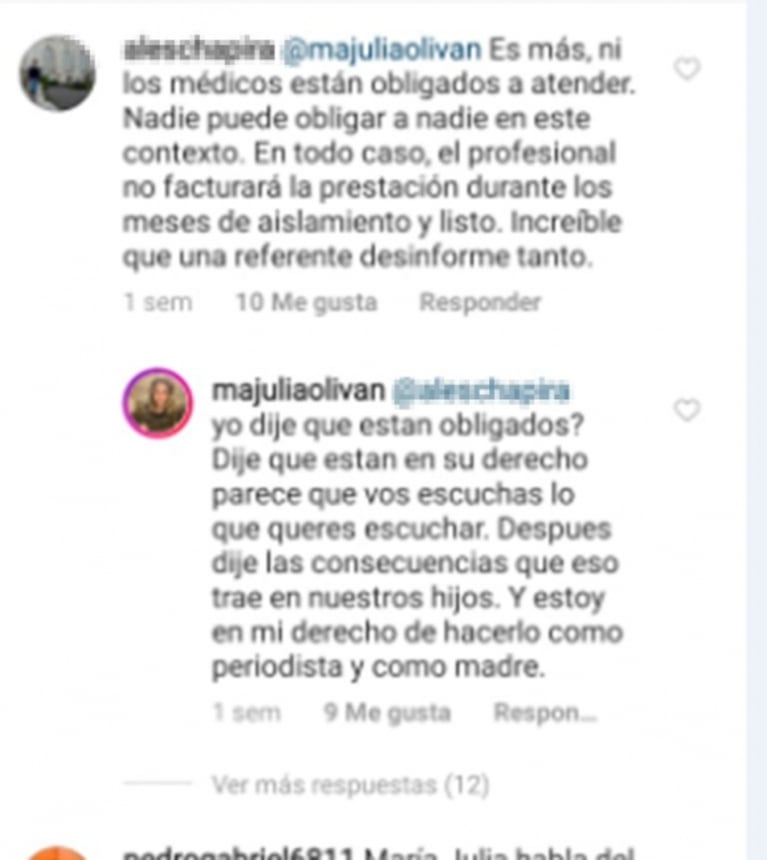 La preocupación de María Julia Oliván por la falta de atención a chicos con necesidades especiales: "Es una situación muy mala"
