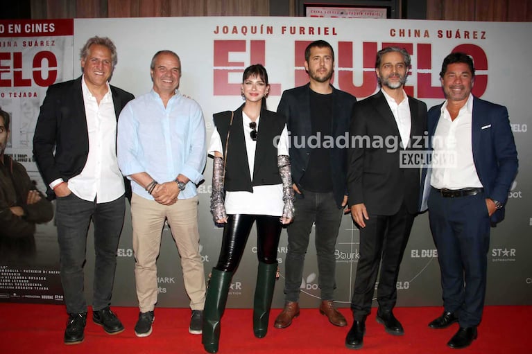 La presencia de China Suárez y Rodolfo Lamboglia en la premiere de El duelo (Fotos: Movilpress)