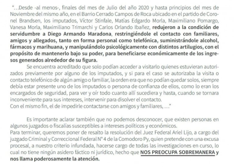 La primera foto de Gianinna, Dalma, Dieguito Fernando Maradona, Claudia y Verónica Ojeda juntos pidiendo Justicia por Diego: "Queremos la verdad"