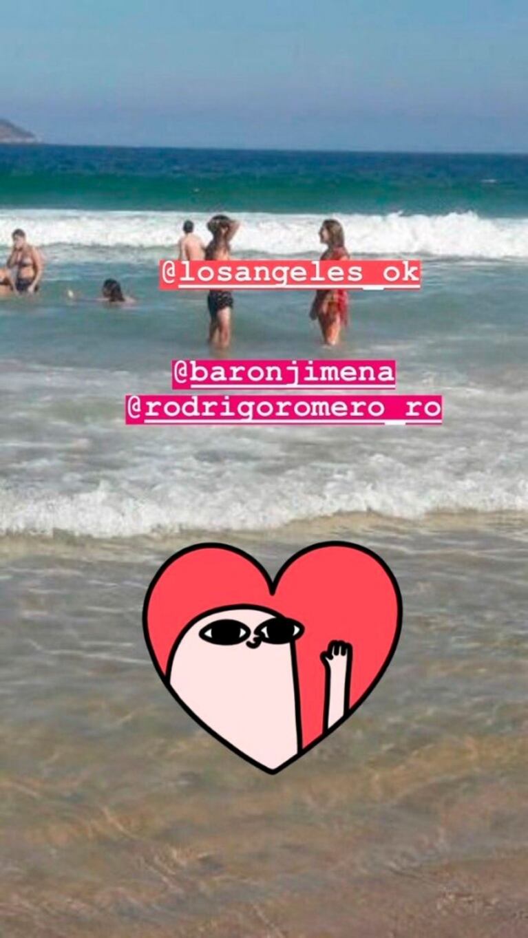 La primera foto de Jimena Barón y Rodrigo Romero, disfrutando de su romance en Río de Janeiro