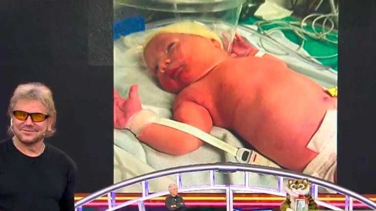 La primera foto de Manuel, el hijo de Alejandra Maglietti (Foto: captura El Nueve)