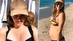 La primera foto de Marcela Kloosterboer luciendo su embarazo, de cuatro meses y medio, en la playa