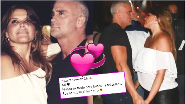 La primera foto de Nazarena con su novio tras blanquear la relación y un particular gesto... ¿cansada de las críticas? (Fotos: Instagram y Valentino Nasisi)