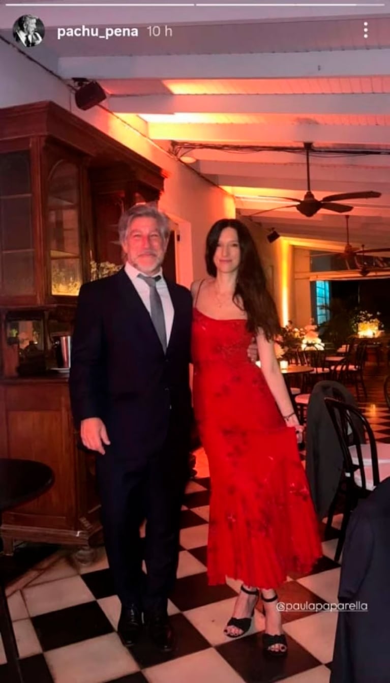 La primera foto de Pachu Peña con su nueva novia, Paula Paparella (Foto de Instagram)