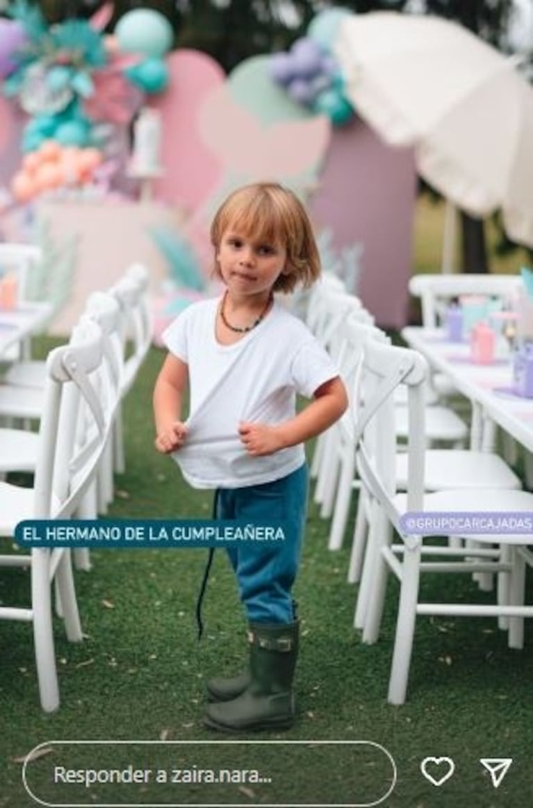 La primera foto de Zaira Nara junto a Jakob von Plessen tras la separación en el cumpleaños de su hija