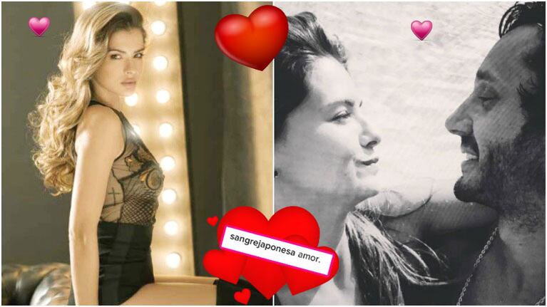 La primera postal romántica de con dedicatoria de la China Suárez a Benjamín Vicuña (Fotos: revista Vanidades e Instagram)