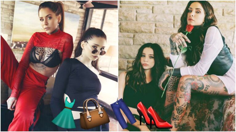 La primera producción de fotos de Candelaria y Juanita Tinelli juntas para una campaña de ropa (Fotos: Instagram)