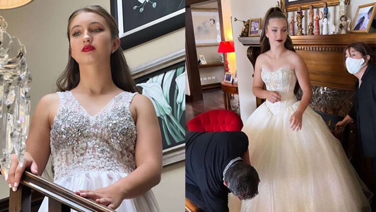 La primera producción de fotos de Indiana Cubero, la hija de Fabián Cubero y Nicole Neumann.