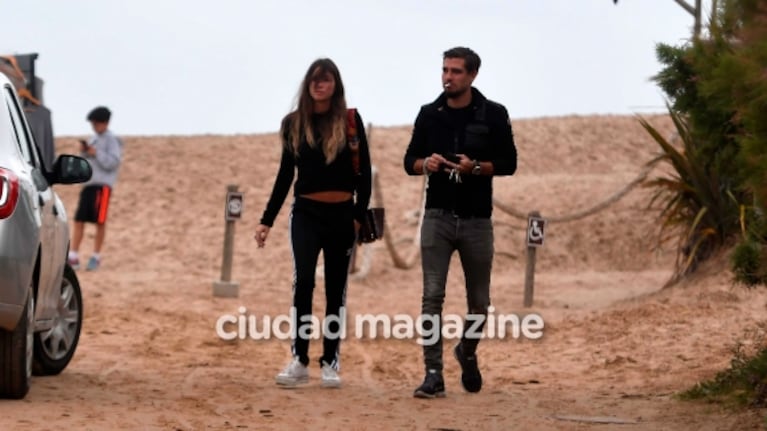 ¡La primera reconciliación del verano! Lucia Celasco y Joaquín Rozas, juntos en Punta del Este