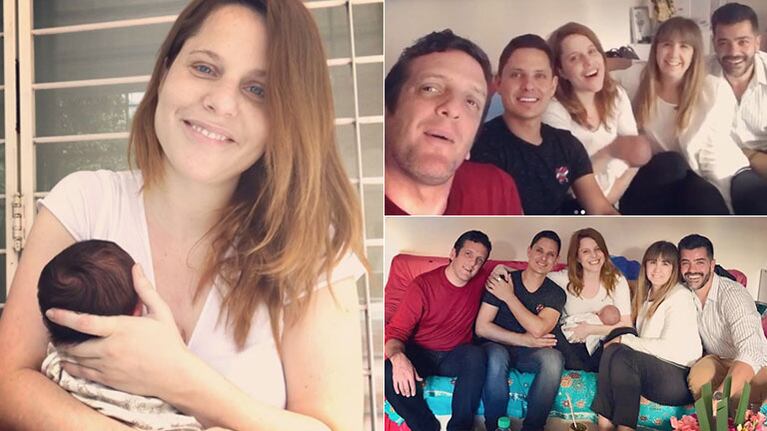La primera visita famosa que recibió Agustina Kämpfer y su hijo, Juan: Van cayendo sus tíos de la vida