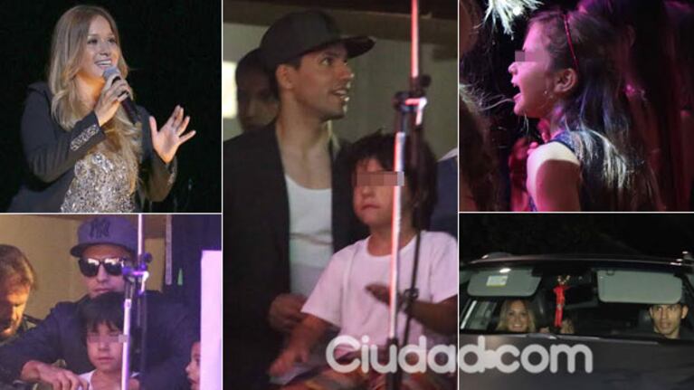 La Princesita Karina brilló en el Luna Park: el Kun Agüero y su hijo contemplaron el show desde bambalinas (Foto: Movilpress)