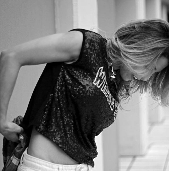 La producción de Cinthia Fernández con fuck you incluido (Foto: Instagram)