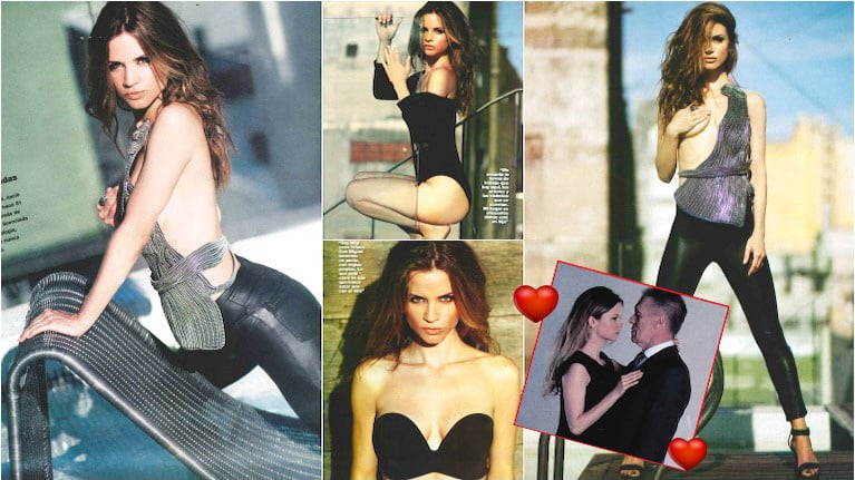 La producción de fotos sexy de Paula Cancio, la mujer de Miguel Ángel Solá (Fotos: revista Gente)