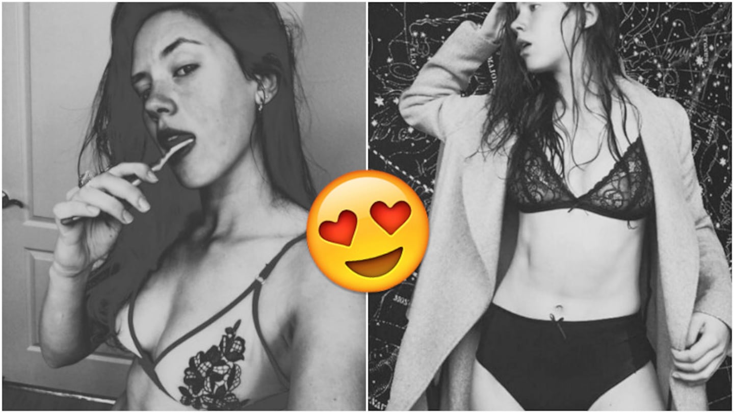 La producción sexy de Delfina Chaves en ropa interior (Fotos: Instagram)