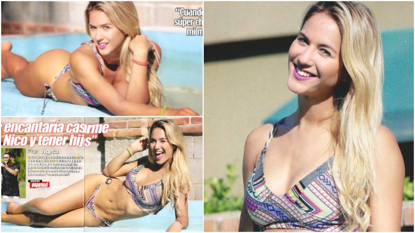 La producción sexy de Flor Vigna para la revista Paparazzi (Fotos: revista Paparazzi)