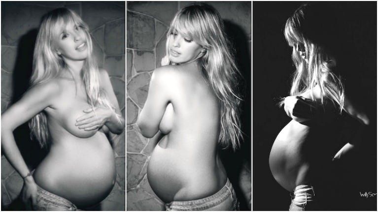 La producción sexy de Rocío Guirao Díaz, embarazada de 39 semanas (Fotos: Twitter)