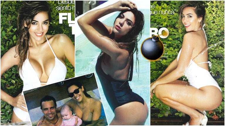 La producción súper sexy de Floppy Tesouro, a dos meses del nacimiento de su primera hija Moorea (Fotos: revista Gente)
