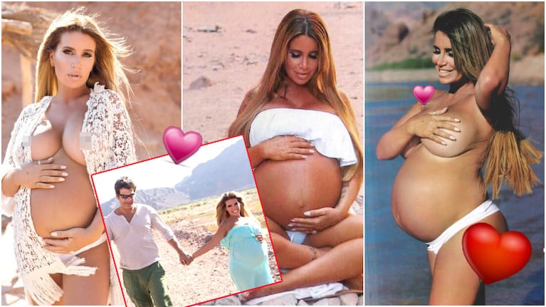 La producción ultra sexy de Florencia Peña, embarazada de 7 meses (Fotos: revista Gente)