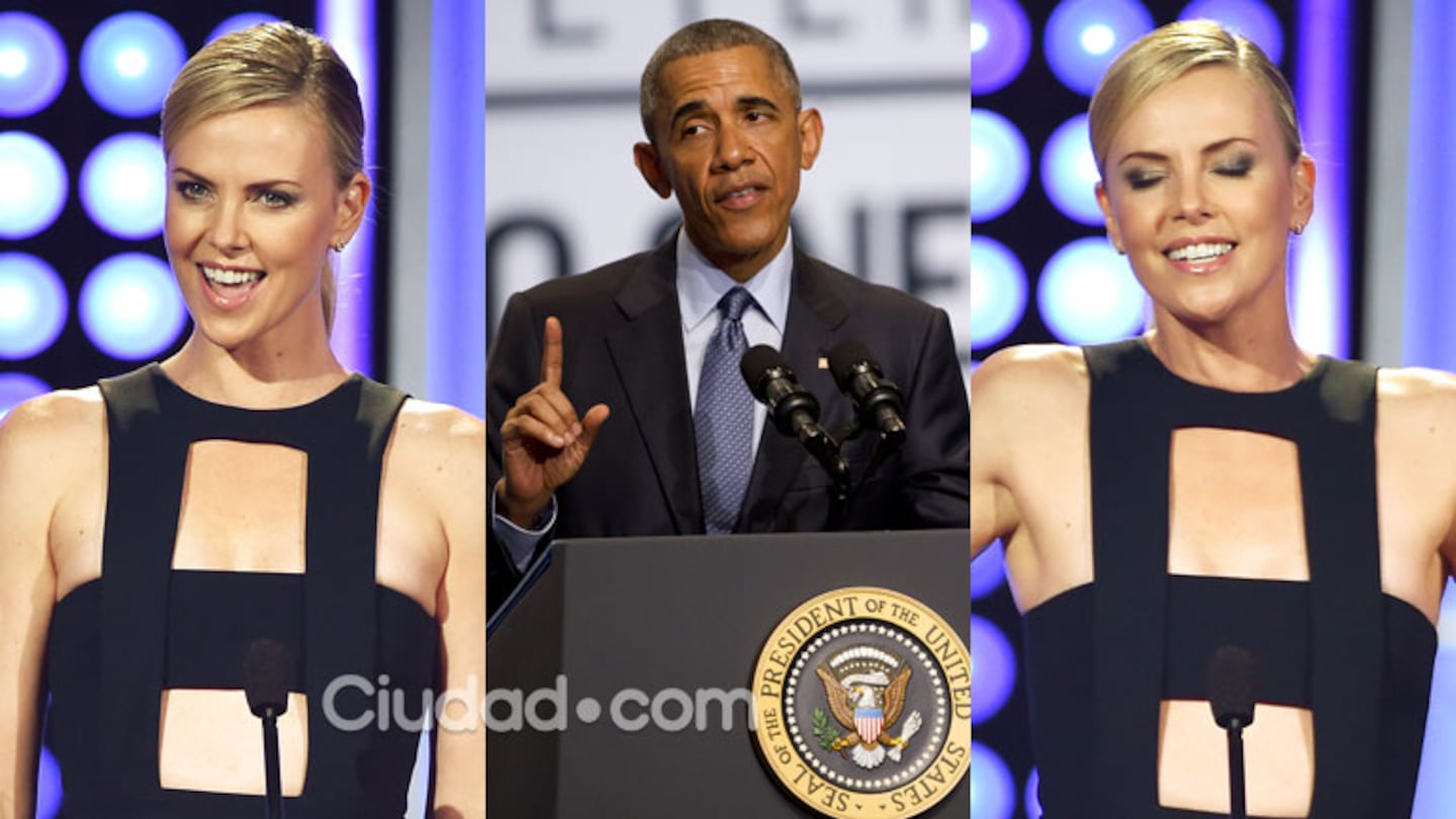 La propuesta “indecente” de Charlize Theron a Barack Obama