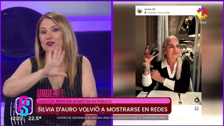 La publicación de Silvia D'Auro en Instagram.