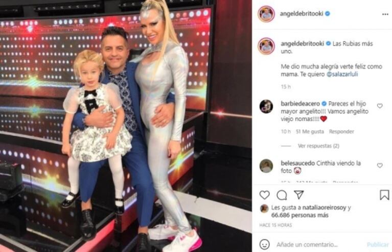 La reacción de Ángel de Brito tras las críticas en su foto con Luli Salazar y Matilda: "Eran impresionantes las agresiones al físico de ella"