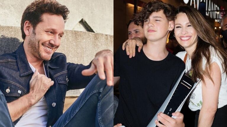 La reacción de Benjamín Vicuña en una foto de su hijo Bautista junto a Pampita (Fotos: Instagram)