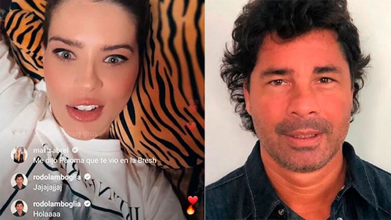 La reacción de China Suárez cuando Rodo Lamboglia se unió a su vivo en Instagram