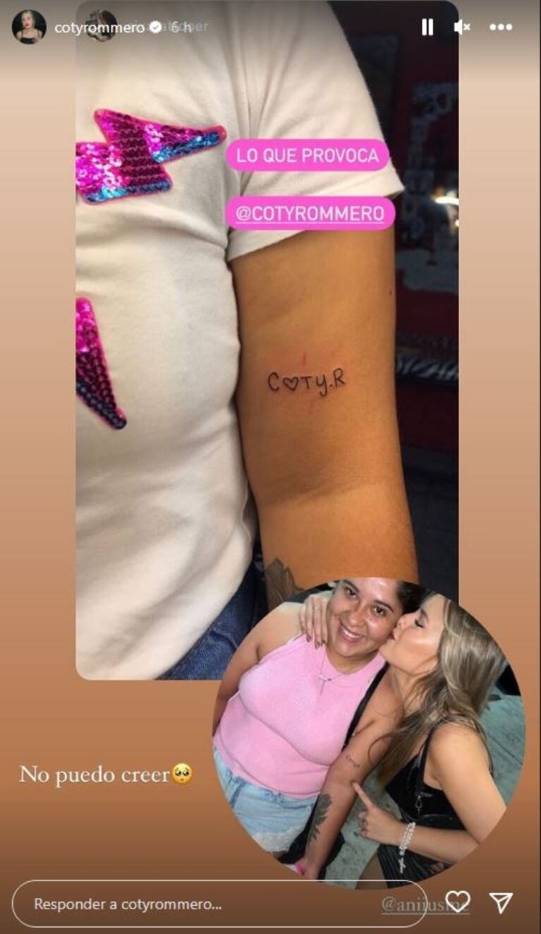 La reacción de Coti de Gran Hermano al ver a una fanática tatuarse su nombre en el cuerpo: "No puedo creer"