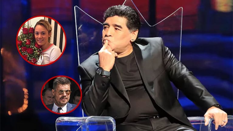 La reacción de Diego Maradona cuando le preguntaron qué opinaba de Rocío Oliva en el Bailando