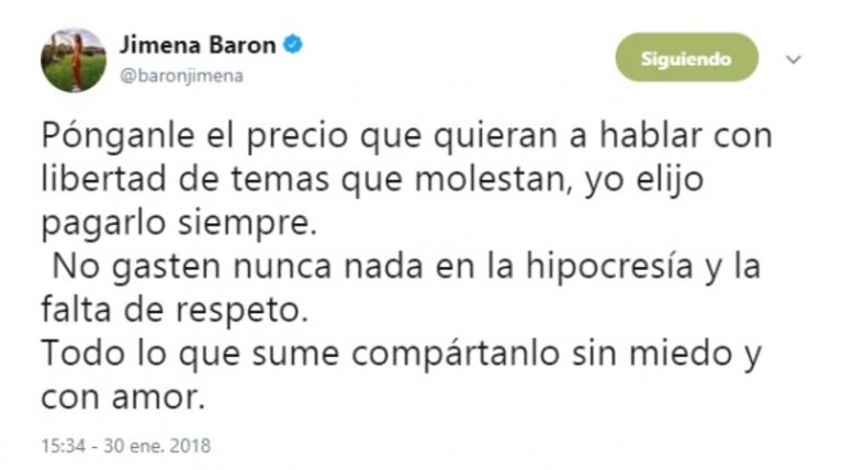 La reacción de Jimena Barón tras las polémicas declaraciones de Moria Casán en Intrusos: "Qué amor"