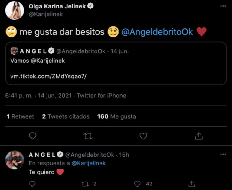 La reacción de Karina Jelinek tras los comentarios por el beso con su amiga: "Me gusta dar besitos"