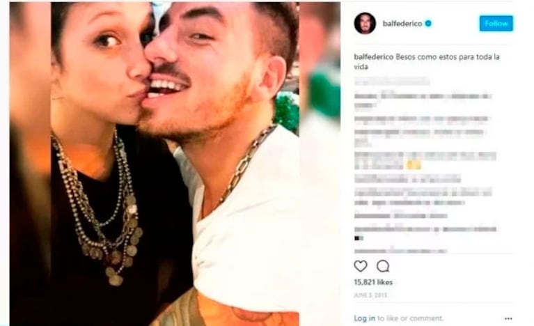 La reacción de Laurita Fernández luego de que Fede Bal le dedicara el mismo mensaje que a Barbie Vélez: "Fue poco original, pero no me molestó; yo amé a otros hombres y él a otras mujeres"