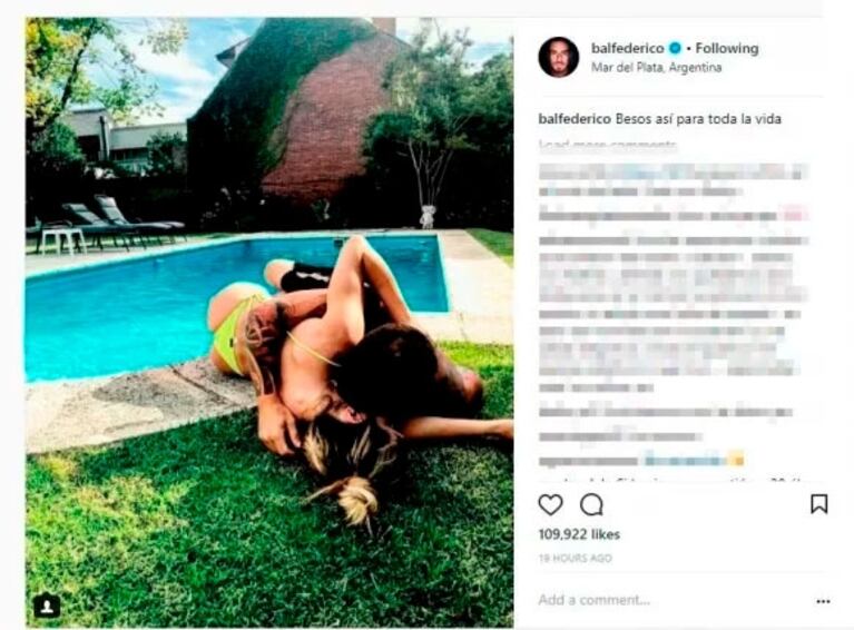 La reacción de Laurita Fernández luego de que Fede Bal le dedicara el mismo mensaje que a Barbie Vélez: "Fue poco original, pero no me molestó; yo amé a otros hombres y él a otras mujeres"