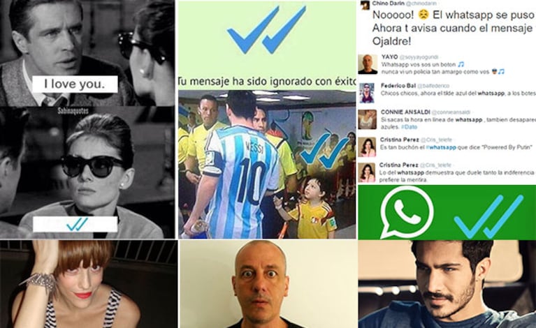 La reacción de los famosos ante la doble tilde azul en Whatsapp: ¡los memes más graciosos! (Foto: Twitter)