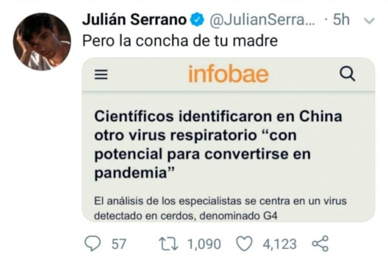 La reacción de los famosos tras la noticia de que en China hay un nuevo virus con potencial para convertirse en pandemia 