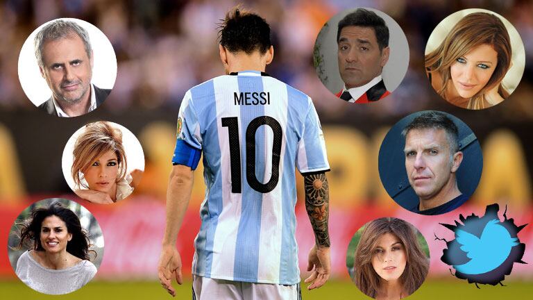 La reacción de los famosos tras la sorpresiva renuncia de Messi a la Selección Argentina. (Foto: AFP)