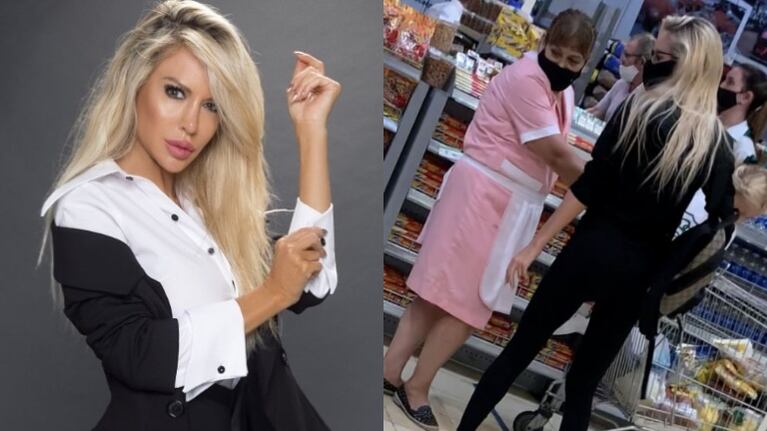 La reacción de Luciana Salazar tras las críticas por haber ido al supermercado con su empleada (Fotos: Instagram y Web)