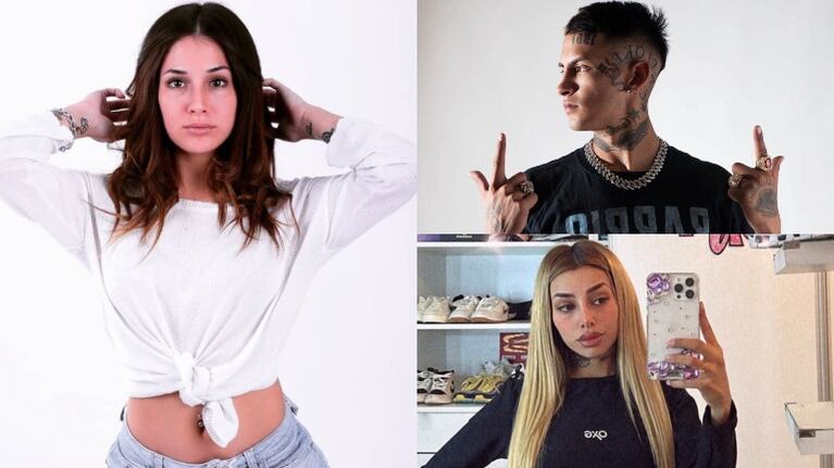 La reacción de Luli Romero, la supuesta tercera en discordia entre L-Gante y Tamara Báez, al ser indagada por el escándalo (Fotos: Instagram y Web)