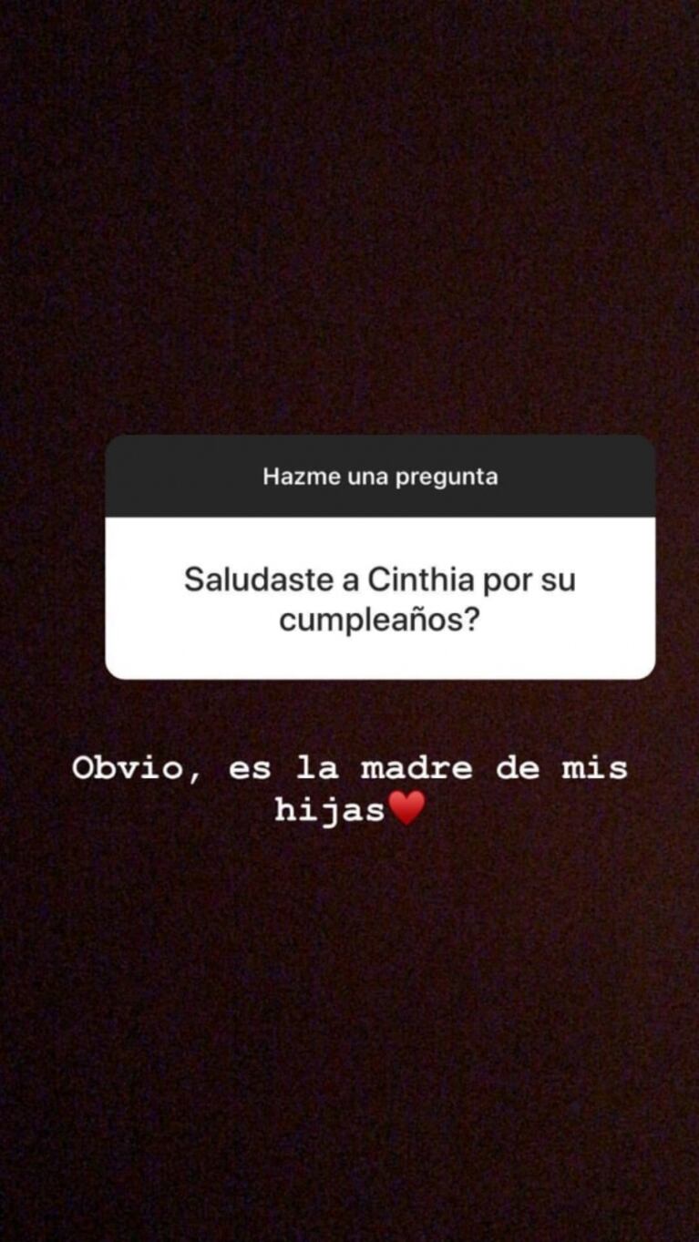 La reacción de Matías Defederico cuando le preguntaron si llamó a Cinthia Fernández para su cumpleaños