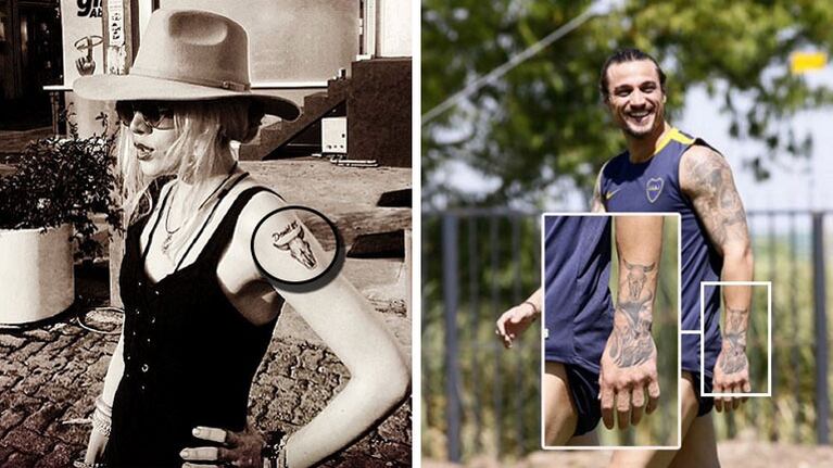 La reacción de Militta Bora al ver que Daniel Osvaldo se borró el tatuaje que le dedicó: "Se lo habrá tapado, pero mi nombre sigue abajo de la tinta"